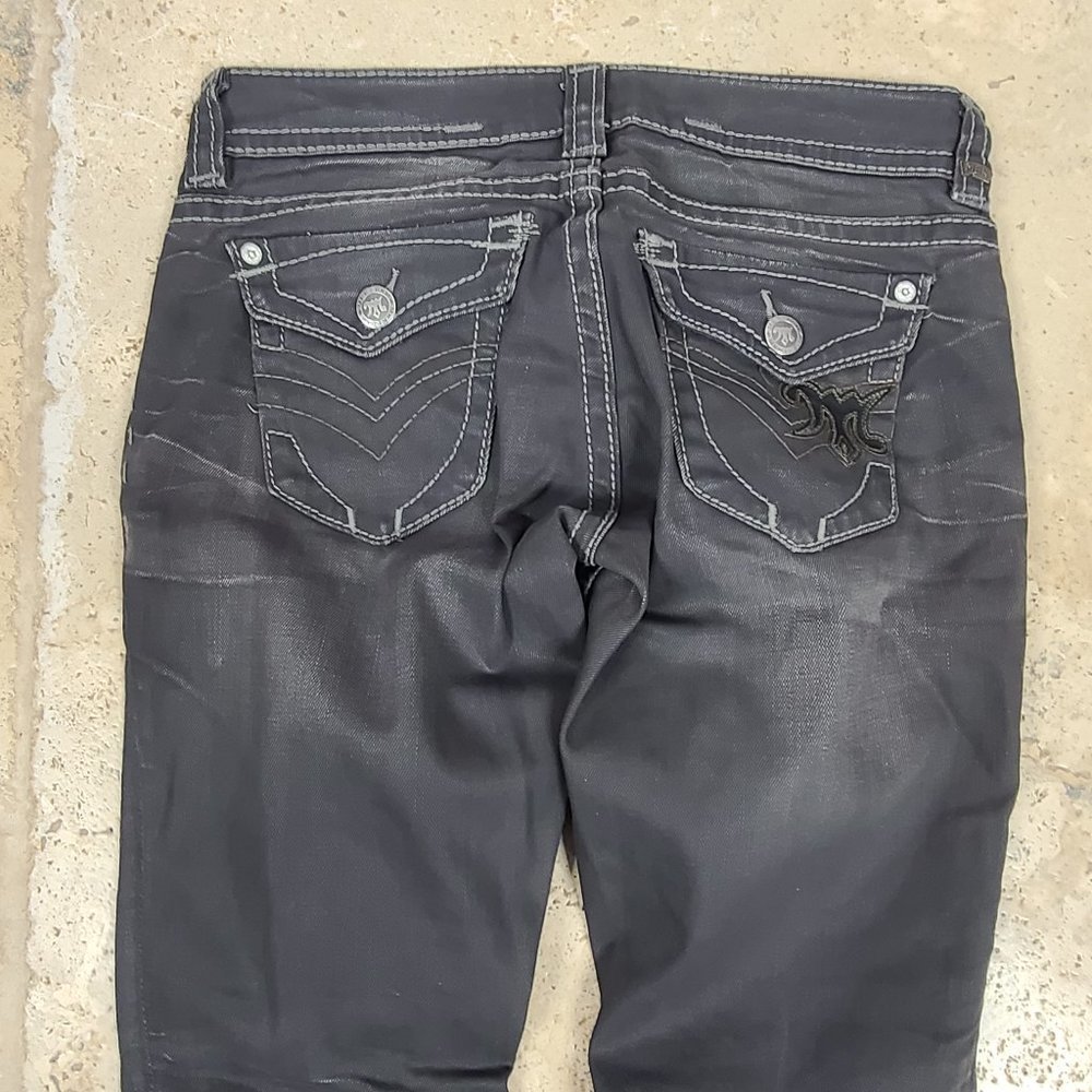 MEK Bulgan Distressed Cigarette Denim Jeans, 28x34